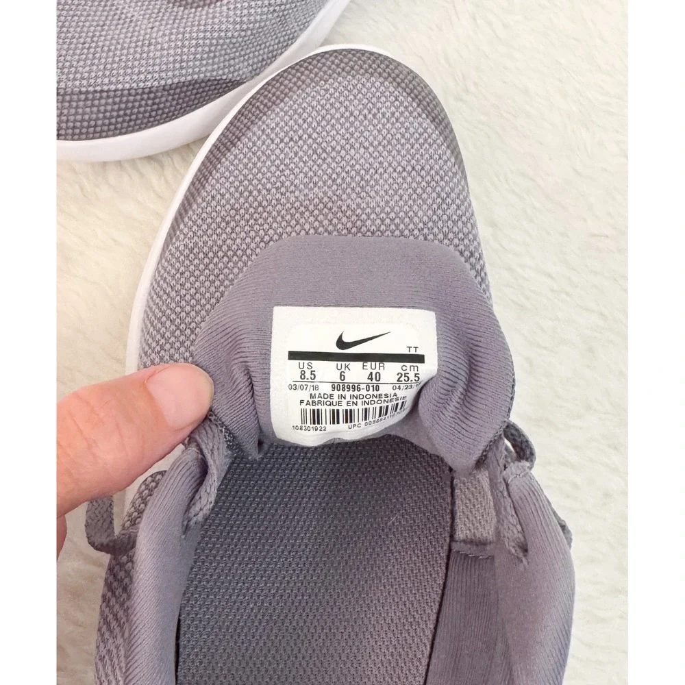 Nike Flex Experience RN 7 Shoes Womens Sz 8.5 Gray White Trainers Sneakers - Picture 8 of 9